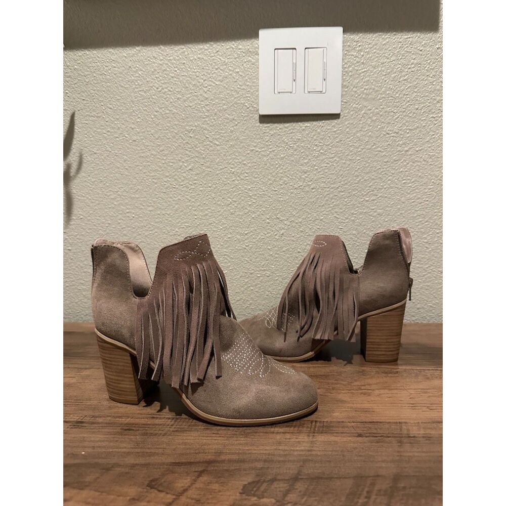 ARIAT Western Fringe Short Ankle Cowboy Boots Size 6